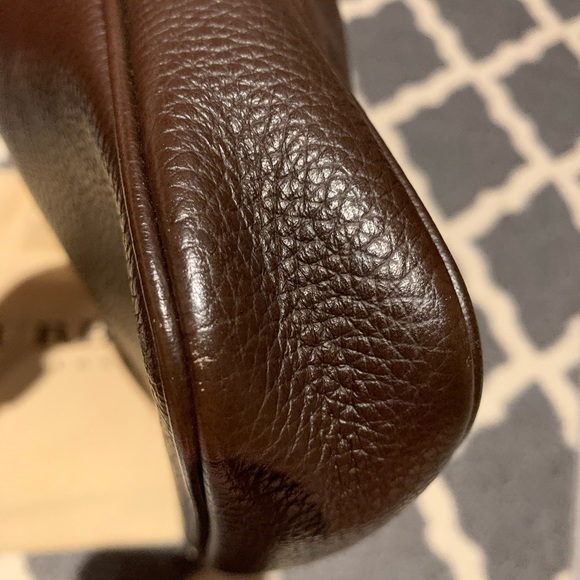 Burberry London mini-bag/pochette in dark brown leather - Picture 6 of 9